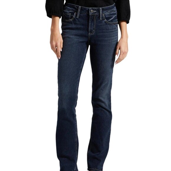 Silver Elyse Mid Slim Bootcut Jeans NWT - Picture 1 of 7